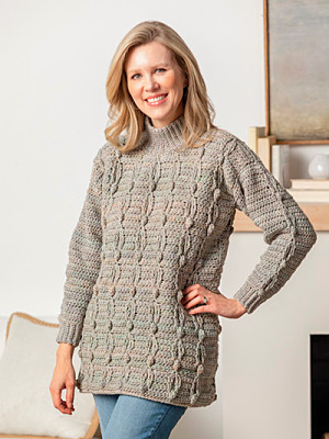 Luisa World - Crochet knitted in a striped design, this