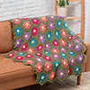 Modern African Violet Throw